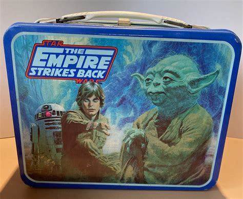 1980 empire strikes back metal lunch box|empire strikes back lunch box.